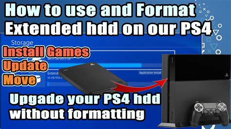 How to Format External HDD for PS4 as Extended .